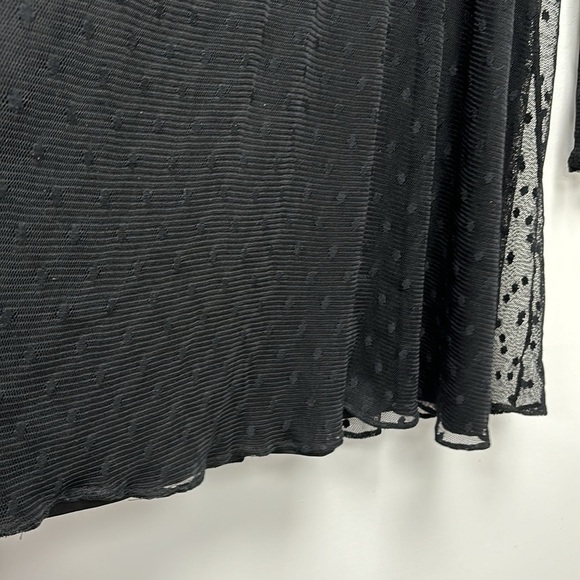 ZARA trafaluc collection ruffled dress in lace fabric with transparent sleeves - Picture 5 of 13